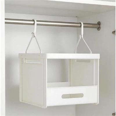 Organizator de dulap din plastic, pliabil, suspendat